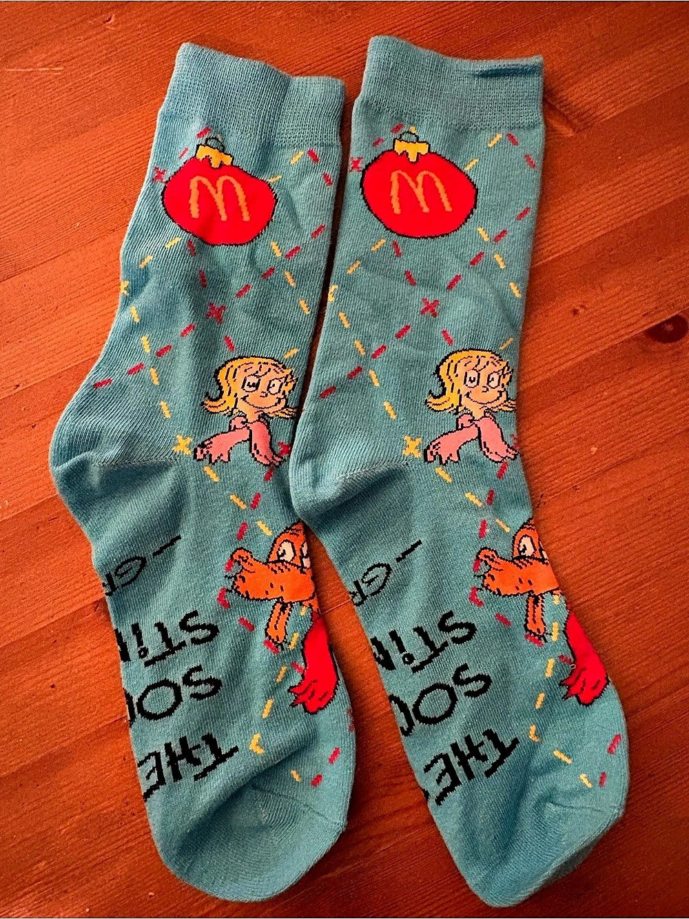 McDonald's The Grinch Meal Promotional Socks (Blue)